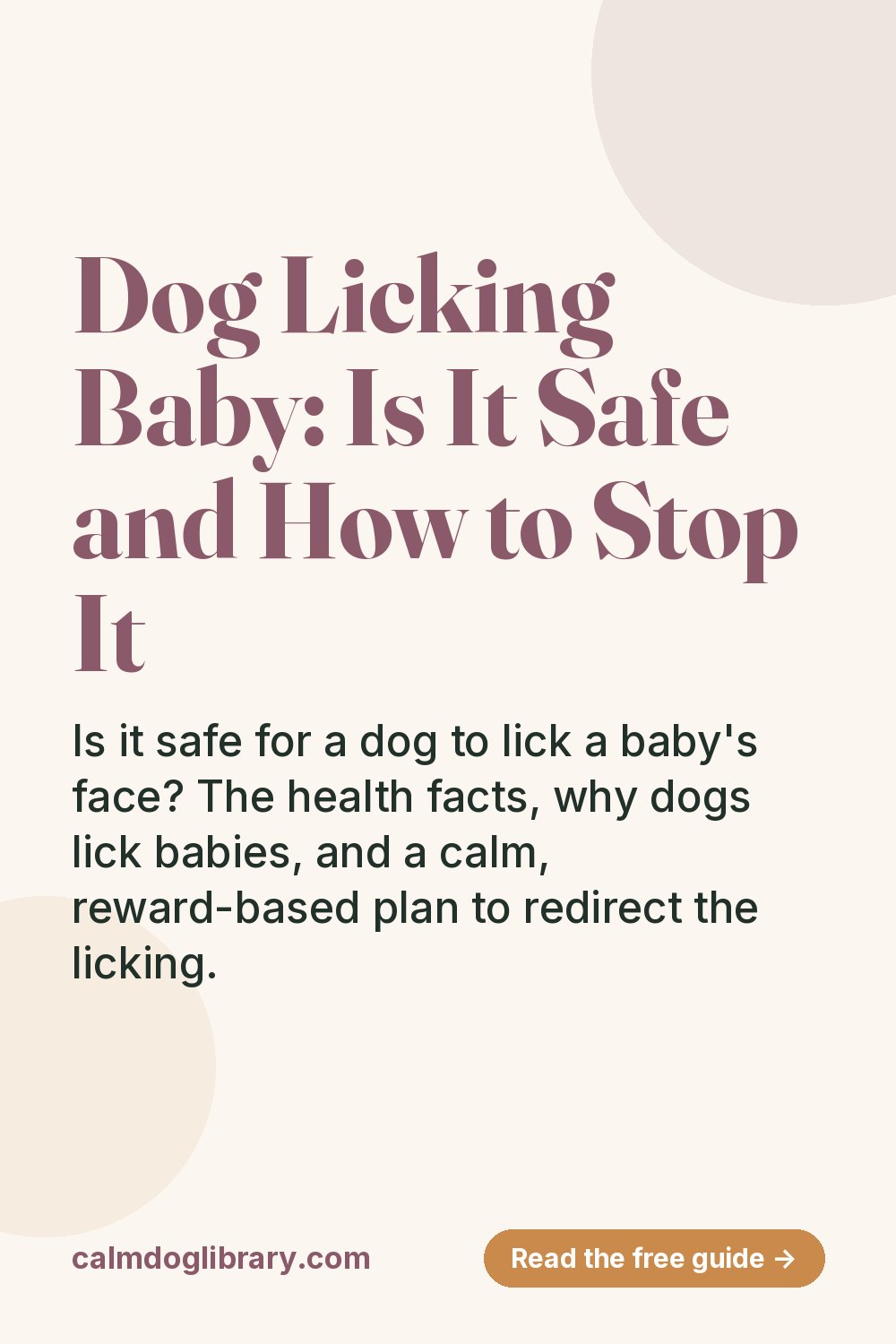 Dog Licking Baby: Is It Safe and How to Stop It (pin)